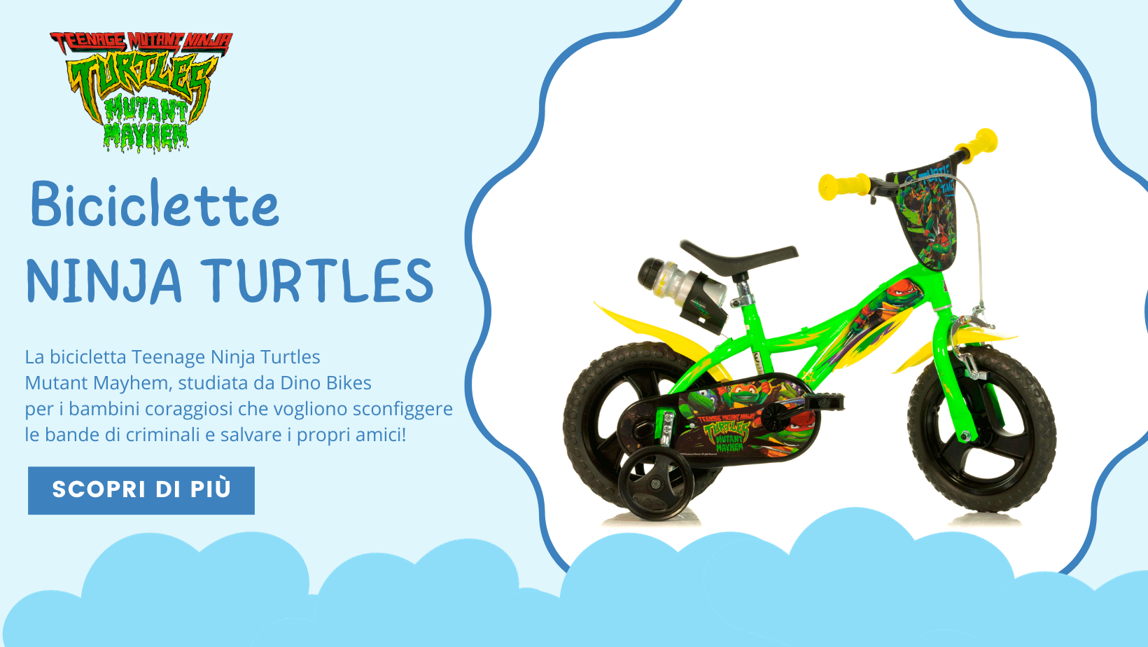 Biciclette Teenage Ninja Turtles Mutant Mayhem